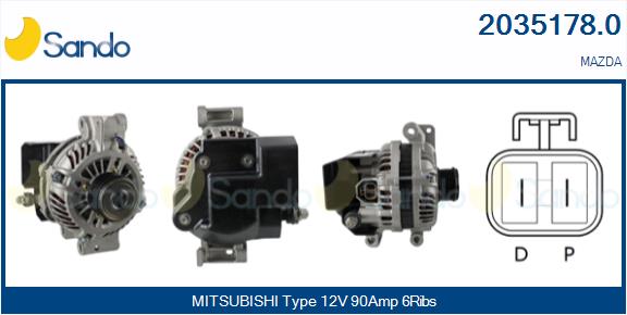 Alternatore SANDO 2035178.0
