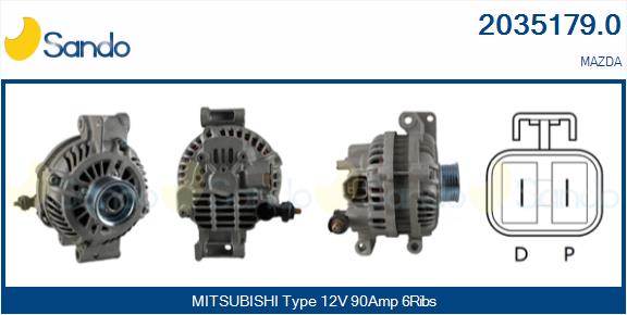 Alternatore SANDO 2035179.0