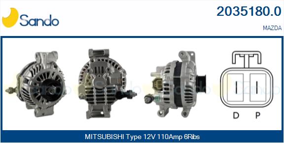 Alternatore SANDO 2035180.0