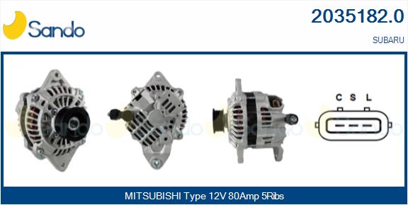 Alternatore SANDO 2035182.0