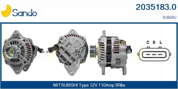 Alternatore SANDO 2035183.0