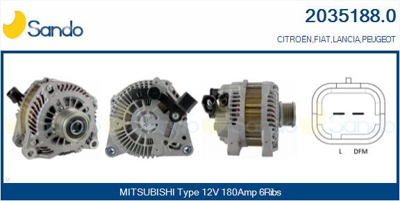 Alternatore SANDO 2035188.0