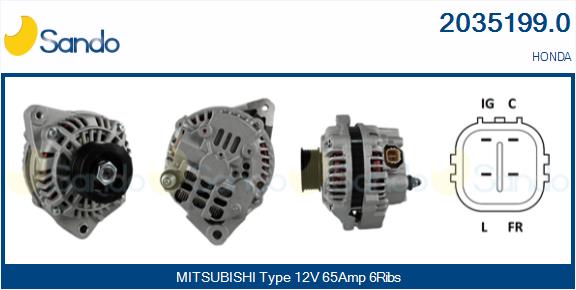 Alternatore SANDO 2035199.0
