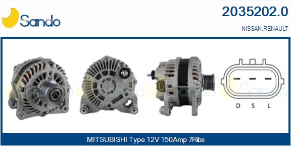  ALTERNATORE (ADATTABILE) NISSAN