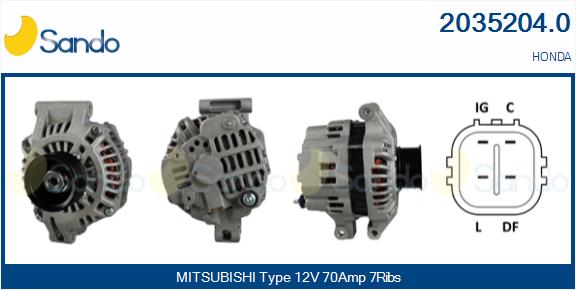 Alternatore SANDO 2035204.0