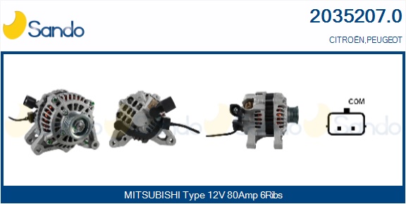  ALTERNATORE (ADATTABILE) CITROEN C2 1.1 03-