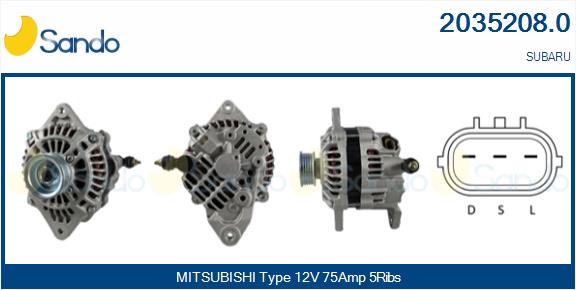 Alternatore SANDO 2035208.0