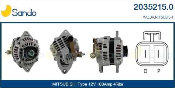 Alternatore SANDO 2035215.0