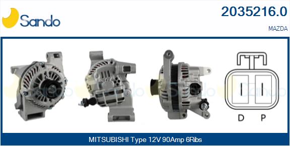 Alternatore SANDO 2035216.0