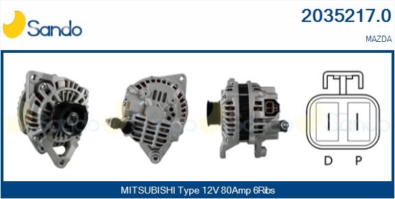 Alternatore SANDO 2035217.0
