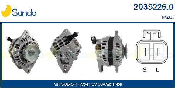Alternatore SANDO 2035226.0
