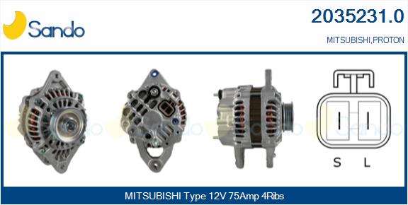 Alternatore SANDO 2035231.0