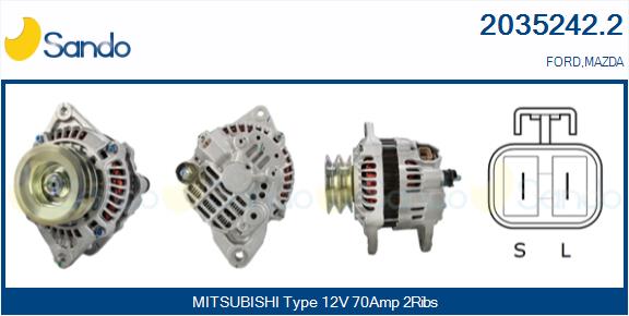 Alternatore SANDO 2035242.2