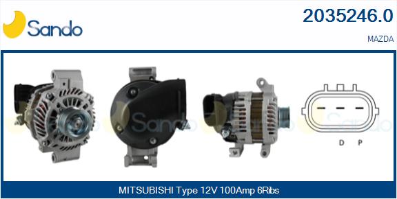 Alternatore SANDO 2035246.0
