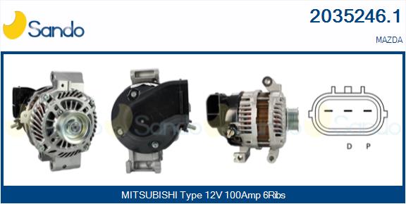 Alternatore SANDO 2035246.1