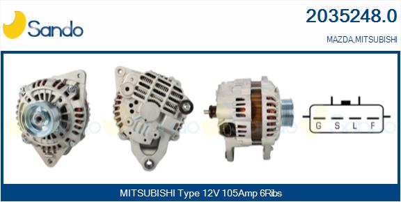 Alternatore SANDO 2035248.0