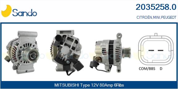 Alternatore SANDO 2035258.0
