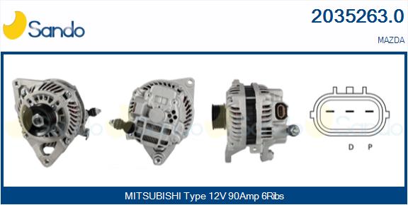 Alternatore SANDO 2035263.0