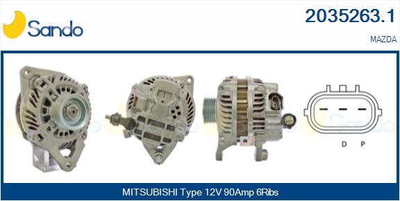 Alternatore SANDO 2035263.1
