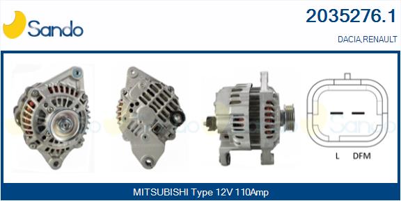 Alternatore SANDO 2035276.1