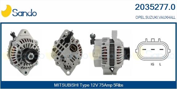 Alternatore SANDO 2035277.0