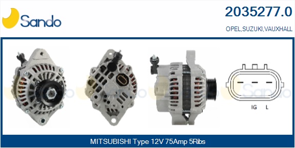  ALTERNATORE (ADATTABILE) OPEL.SUZUKI