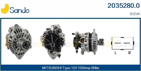  ALTERNATORE (ADATTABILE) SUZUKI JIMNY 1.5DDIS 03-