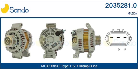 Alternatore SANDO 2035281.0