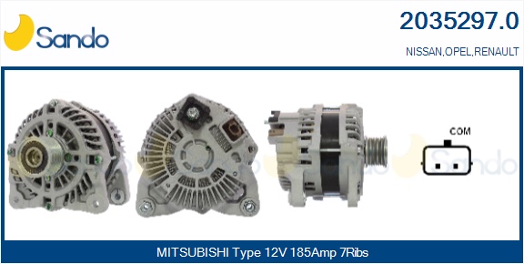  ALTERNATORE (ADATTABILE) NISSAN NV 400 DCI 100 -16