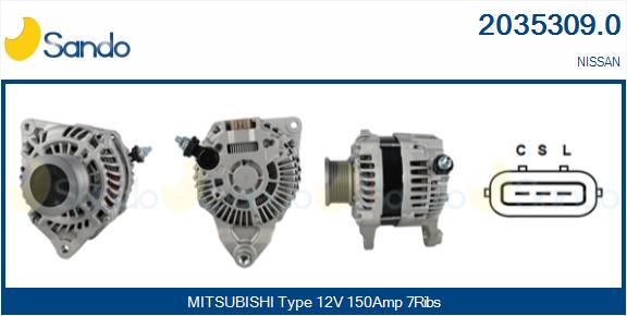Alternatore SANDO 2035309.0