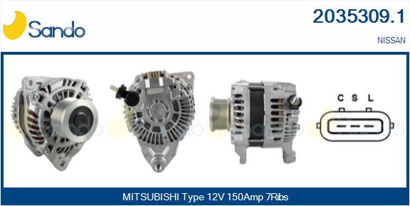 Alternatore SANDO 2035309.1