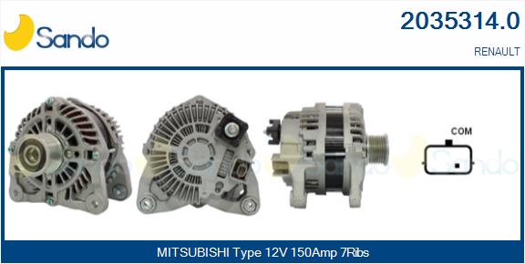 Alternatore SANDO 2035314.0
