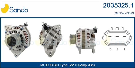 Alternatore SANDO 2035325.1