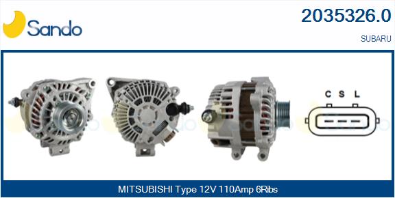 Alternatore SANDO 2035326.0