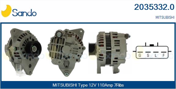Alternatore SANDO 2035332.0