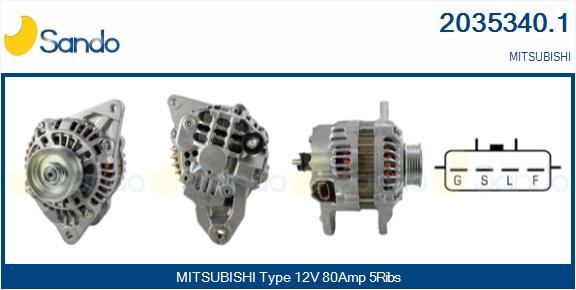 Alternatore SANDO 2035340.1