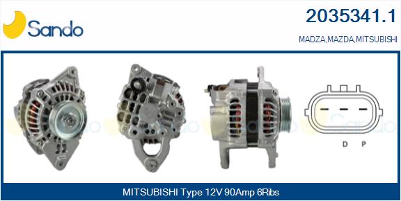 Alternatore SANDO 2035341.1