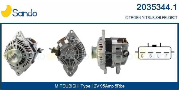 Alternatore SANDO 2035344.1