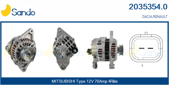 Alternatore SANDO 2035354.0