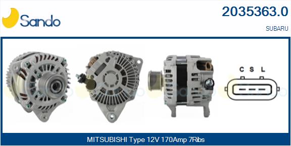 Alternatore SANDO 2035363.0