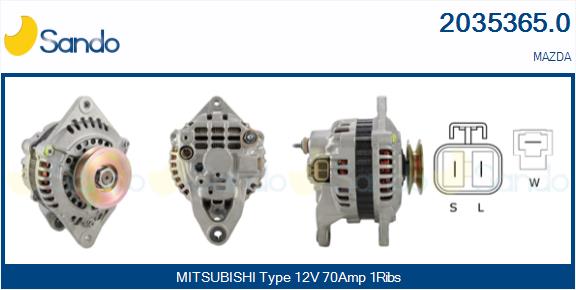 Alternatore SANDO 2035365.0