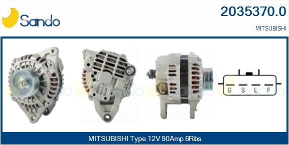 Alternatore SANDO 2035370.0