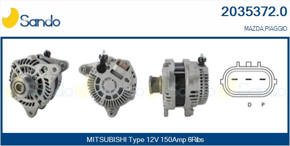 Alternatore SANDO 2035372.0