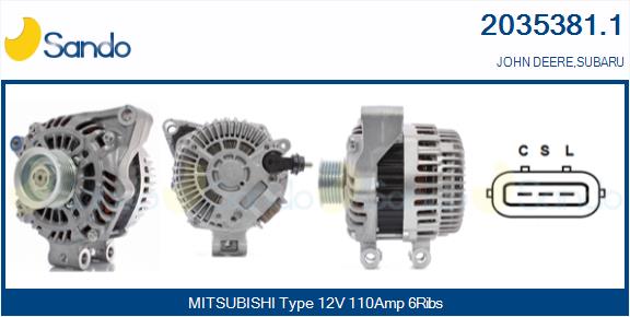Alternatore SANDO 2035381.1