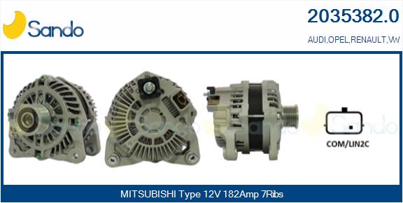 Alternatore SANDO 2035382.0