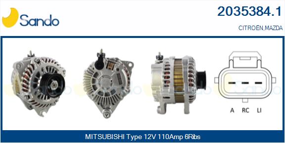 Alternatore SANDO 2035384.1