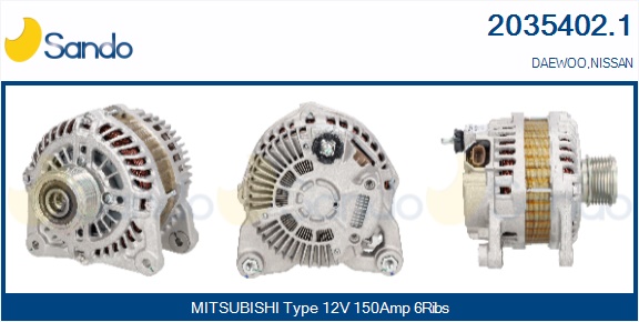Alternatore SANDO 2035402.1