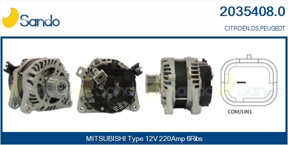 Alternatore SANDO 2035408.0