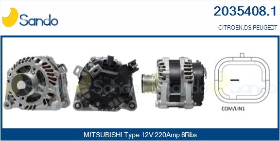 Alternatore SANDO 2035408.1
