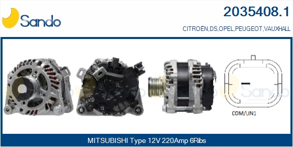  ALTERNATORE (ORIGINALE) PEUGEOT 508 2.0 BLUEHDI 18-